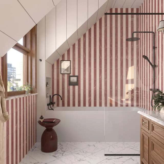 DAMASCO MARBLE Rosso Cardinale 6x25