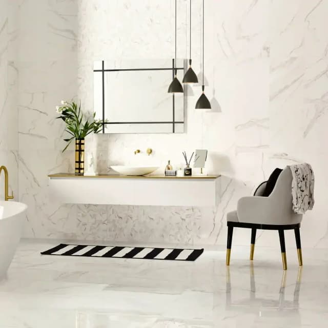 Geneva Polished Rect Porcelain 10mm 59.9x59.9