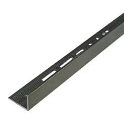 TileRite Brushed Platinum Aluminium L-Shape Trim