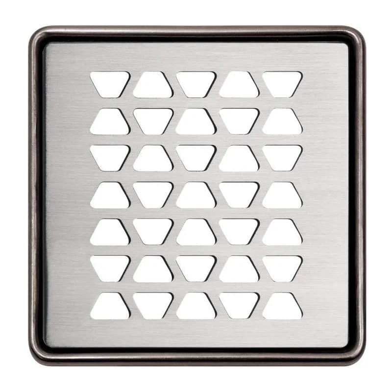 Schluter KERDI-DRAIN Brushed Stainless Steel Grate Design 2 TRAPEZOID