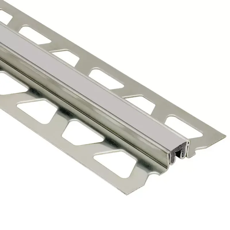 Schluter DILEX-EKSN Stainless Steel V2A Expansion Joint (Pastel Grey Insert) 2.5m