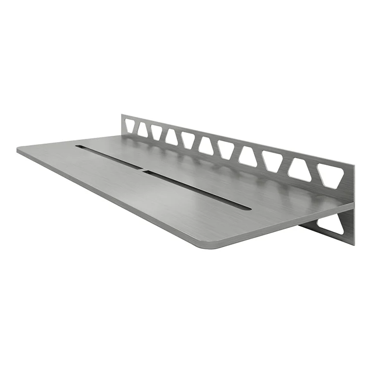 Schluter SHELF-W-S1 Brushed Stainless Steel Pure Design Tile In Shelf