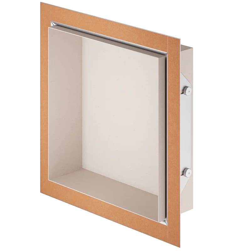 Schluter DESIGN-NICHE Pre-Fabricated Aluminium Wall Niche Textured Natural Ivory