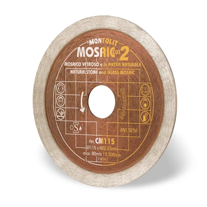 Montolit CM 100mm Diamond Blade For Glass Mosaic & Natural Stone CM100