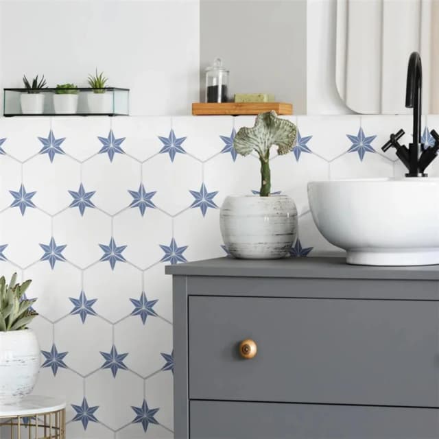 Hex Stella Azul 22x25