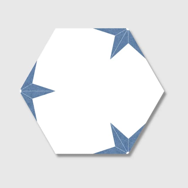 Hex Stella Azul 22x25