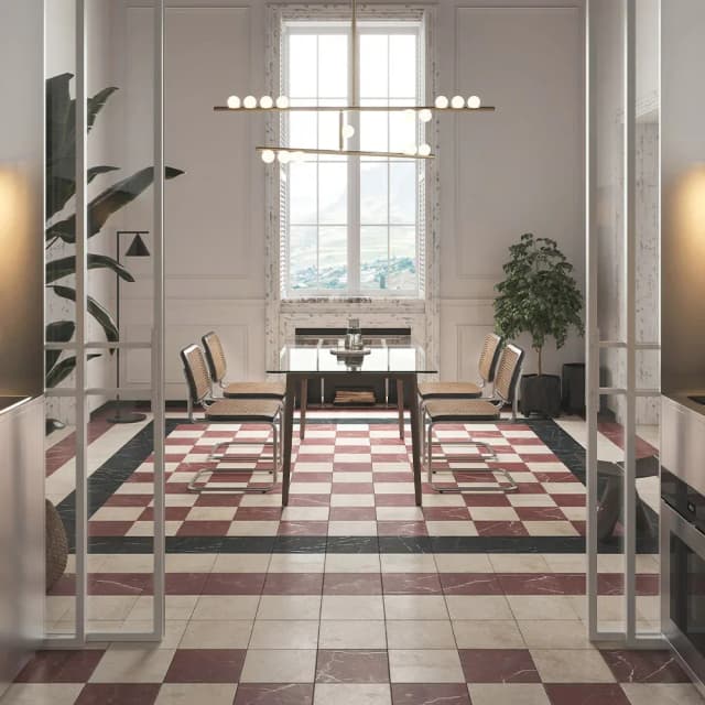 Damasco Marble Rosa Portogallo 25x25