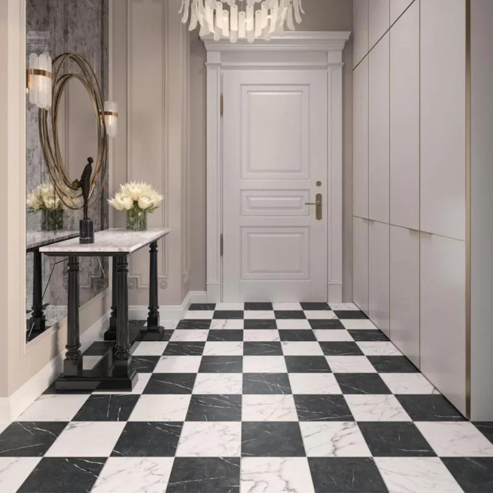 Damasco Marble Bianco Carrara 25x25