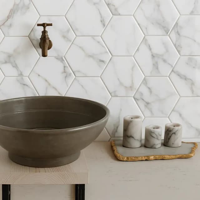 Monarch Hexagonal Matt Mosaic 26.5x27.5
