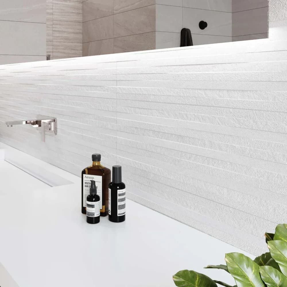 Stonetech White Decor 25x75