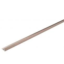 TileRite Brushed Rose Gold Aluminium L-Shape Trim