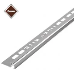 TileRite Tile Trim Silver Aluminium 8mm