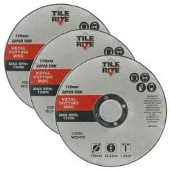 TileRite 3 Pack Metal Cutting Disc for Tile Trim