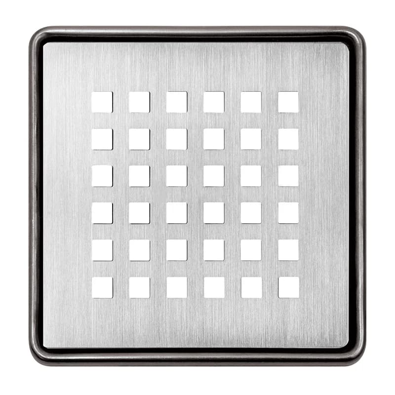 Schluter KERDI-DRAIN Brushed Stainless Steel Grate Design 3 SQUARE