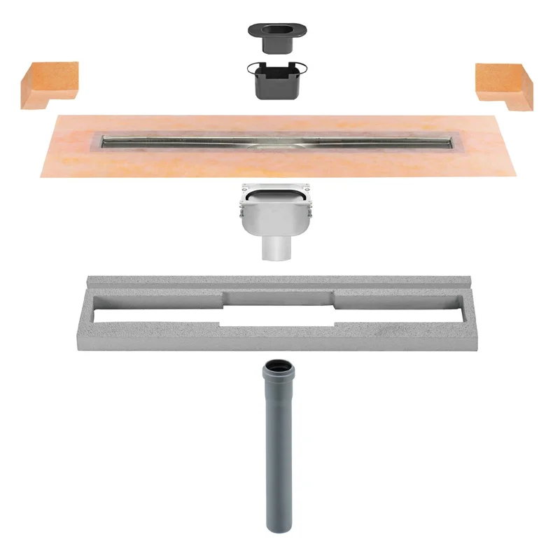 Schluter KERDI-LINE-V DN50 Linear Drain Vertical Pipework