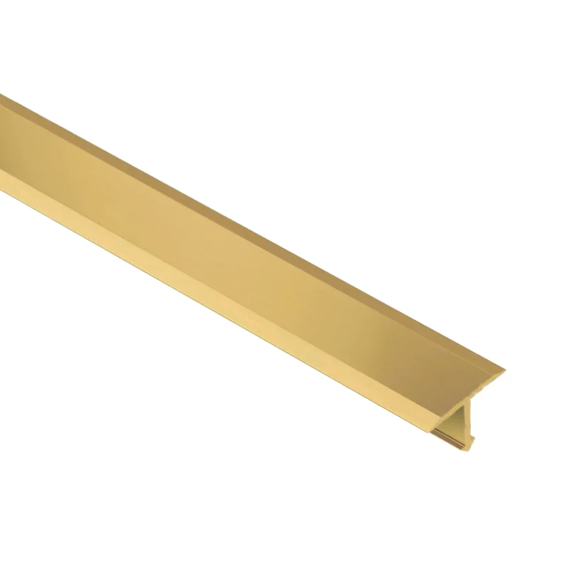 Schluter RENO-T-M Flooring Transition T Bar Brass 2.5m Length