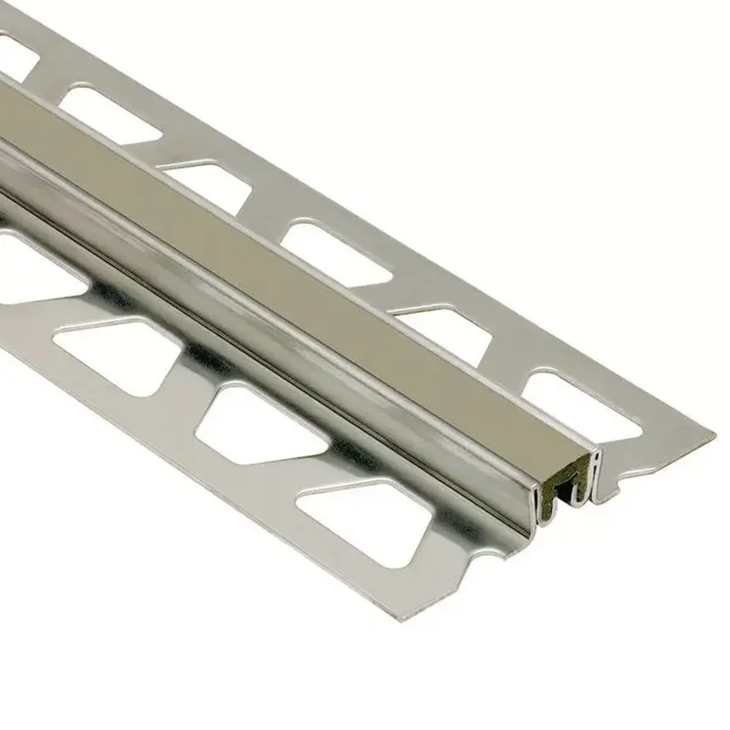 Schluter DILEX-EKSN Stainless Steel V2A Expansion Joint (Grey Insert) 2.5m