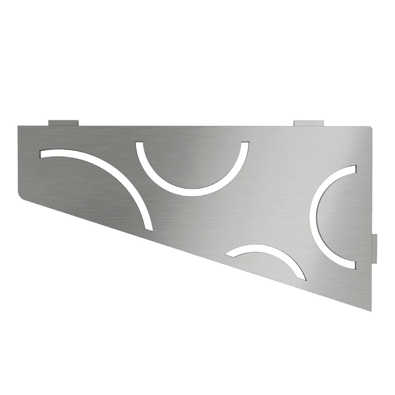 Schluter SHELF-E-S3 Brushed Stainless Steel Curve Design Tile In Shelf