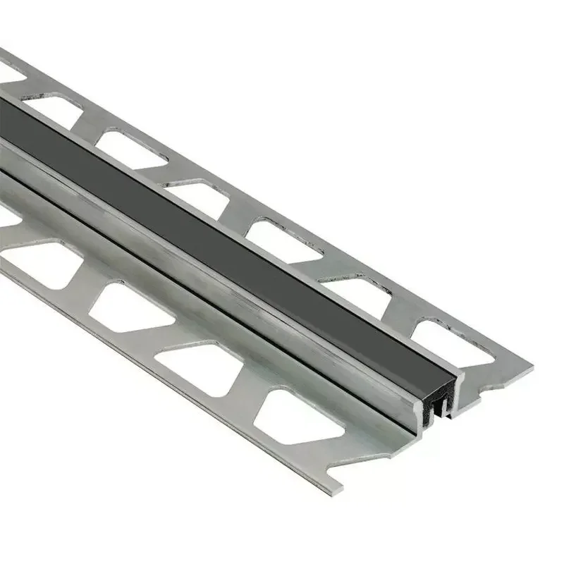 Schluter DILEX-AKSN Aluminium Expansion Joint (Graphite Black Insert) 2.5m