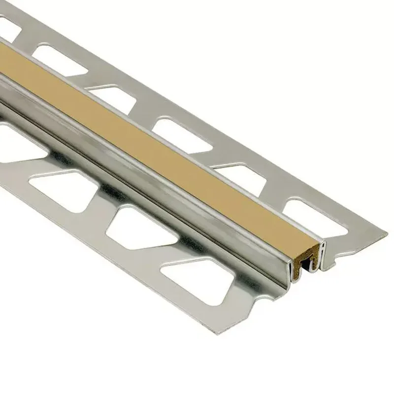 Schluter DILEX-EKSN Stainless Steel V2A Expansion Joint (Light Beige Insert) 2.5m