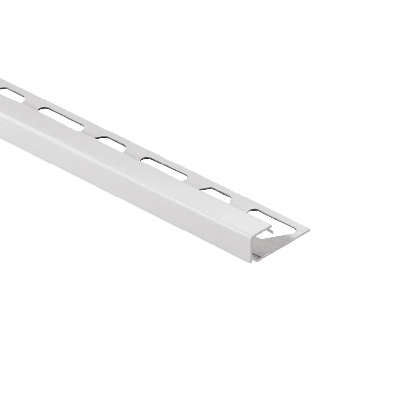 Schluter QUADEC-AC Color Coated Aluminium Square Edge Pearl White Tile Trim 2.5m