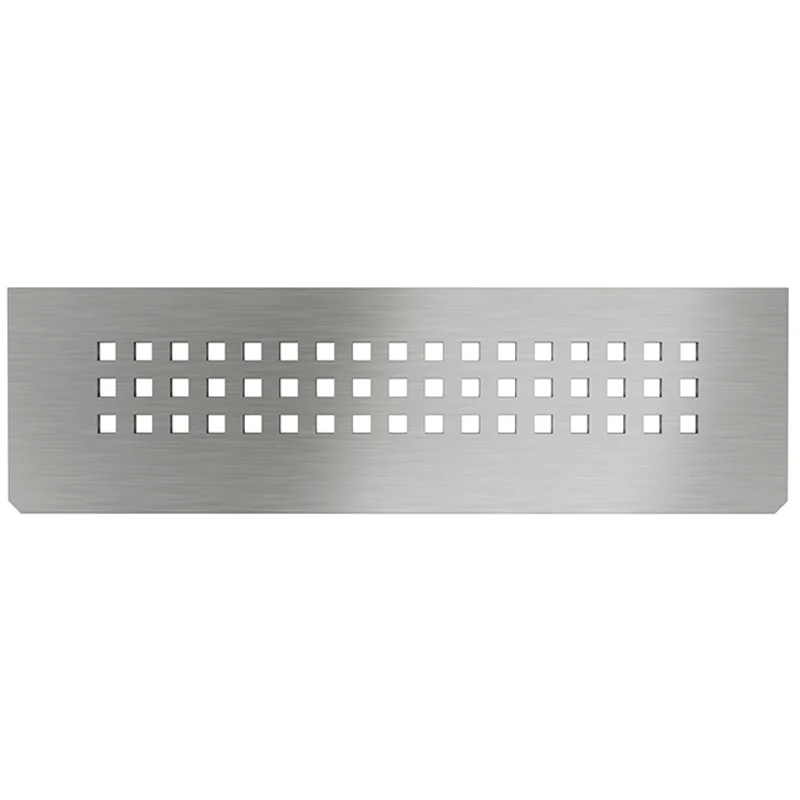 Schluter SHELF-N-S1 Brushed Stainless Steel Square Design Tile In Shelf