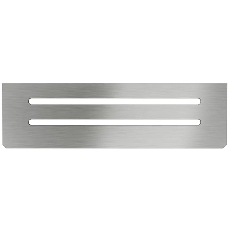 Schluter SHELF-N-S1 Brushed Stainless Steel Wave Design Tile In Shelf