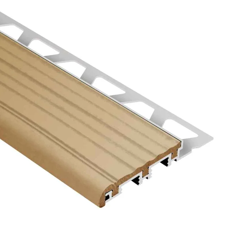 Schluter-TREP-B Light Beige Wide Aluminium Support Profile 1.5m