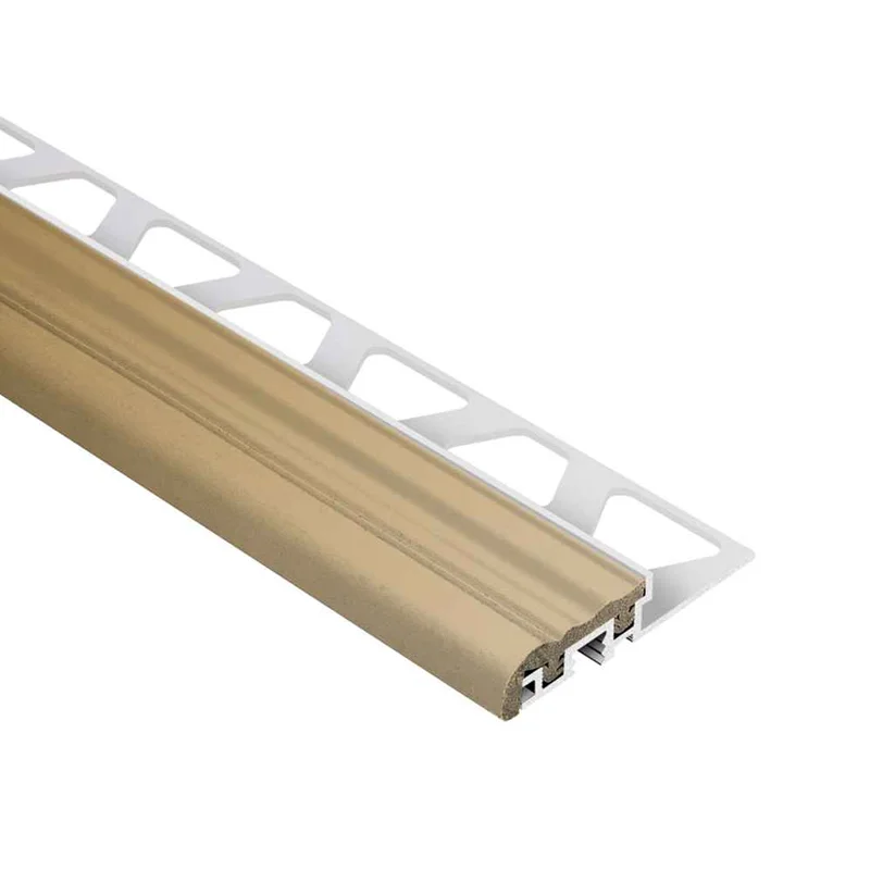 Schluter-TREP-S Light Beige Narrow Aluminium Support Profile 1.5m