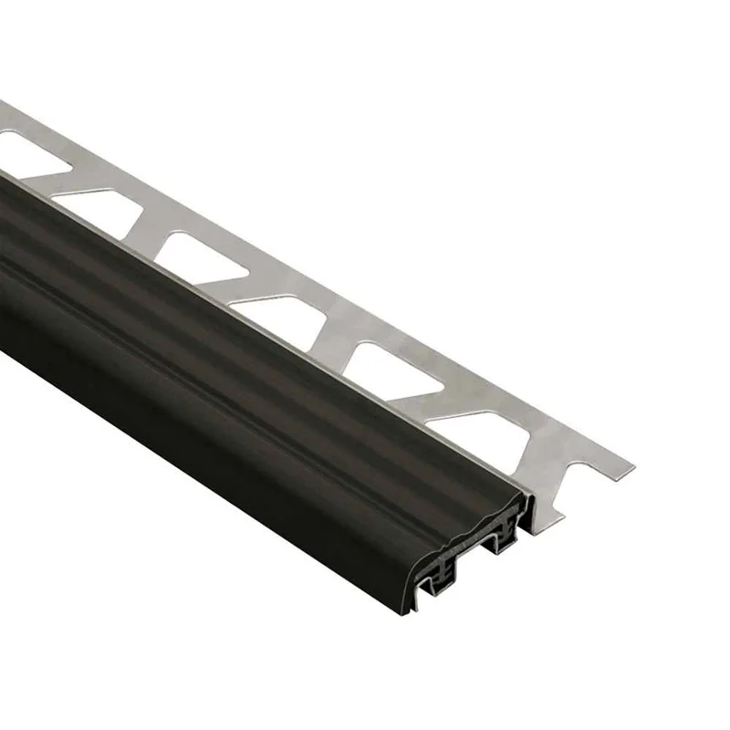 Schluter-TREP-S-E Graphite Black Narrow Stainless Steel Support Profile 1.5m