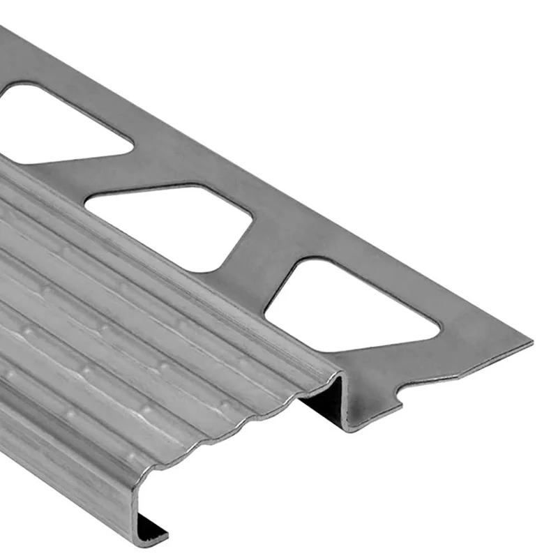 Schluter-TREP-E V2A Stainless Steel Stair Nosing Profile 1.5m