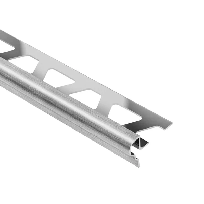 Schluter-TREP-FL-EB Brushed Stainless Steel Florentine Design Stair Nosing Profile 2.5m