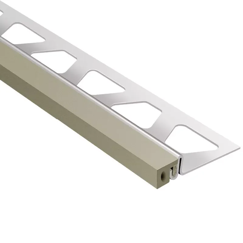 Schluter DILEX-EKSA Stainless Steel V2A Expansion Joint Grey Insert 2.5m