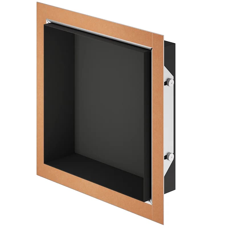 Schluter DESIGN-NICHE Pre-Fabricated Aluminium Wall Niche Matt Graphite Black