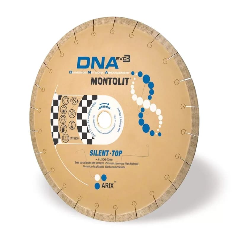 Montolit SCXS-T DNA Diamond Blade For 20mm Porcelain (Choice Of Size)