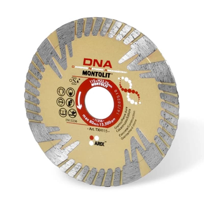 Montolit TXH 115mm DNA Diamond Blade TXH115 For 20mm Porcelain