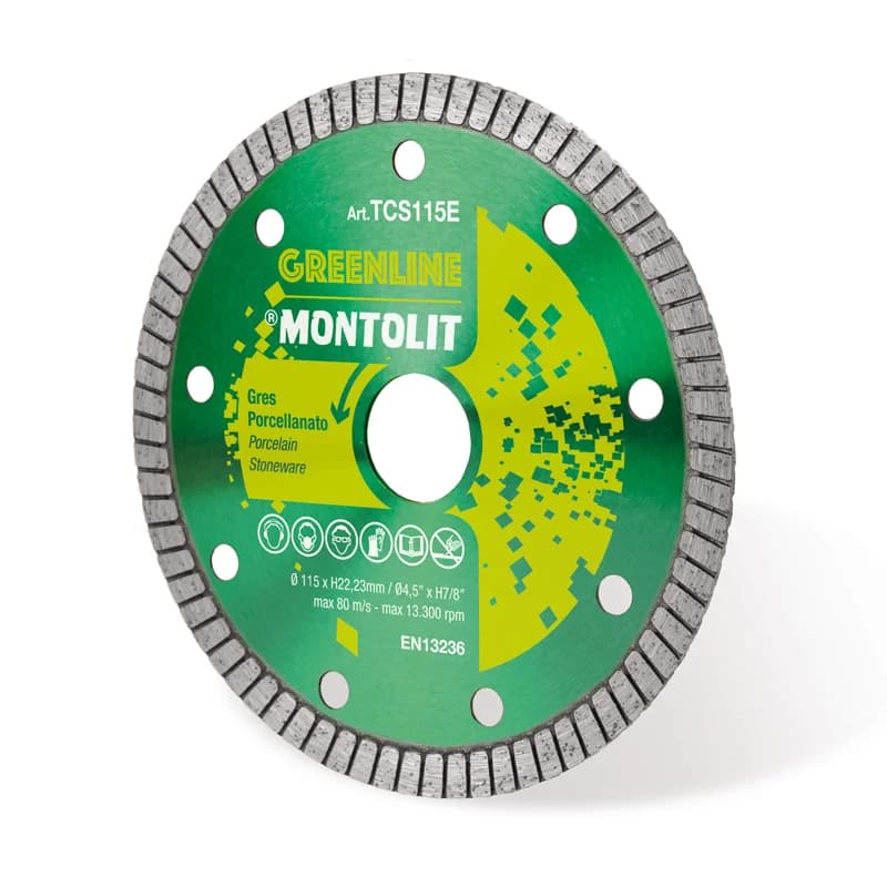 Montolit TCS115E Green Line Basic 115mm Diamond Blade TCS-E