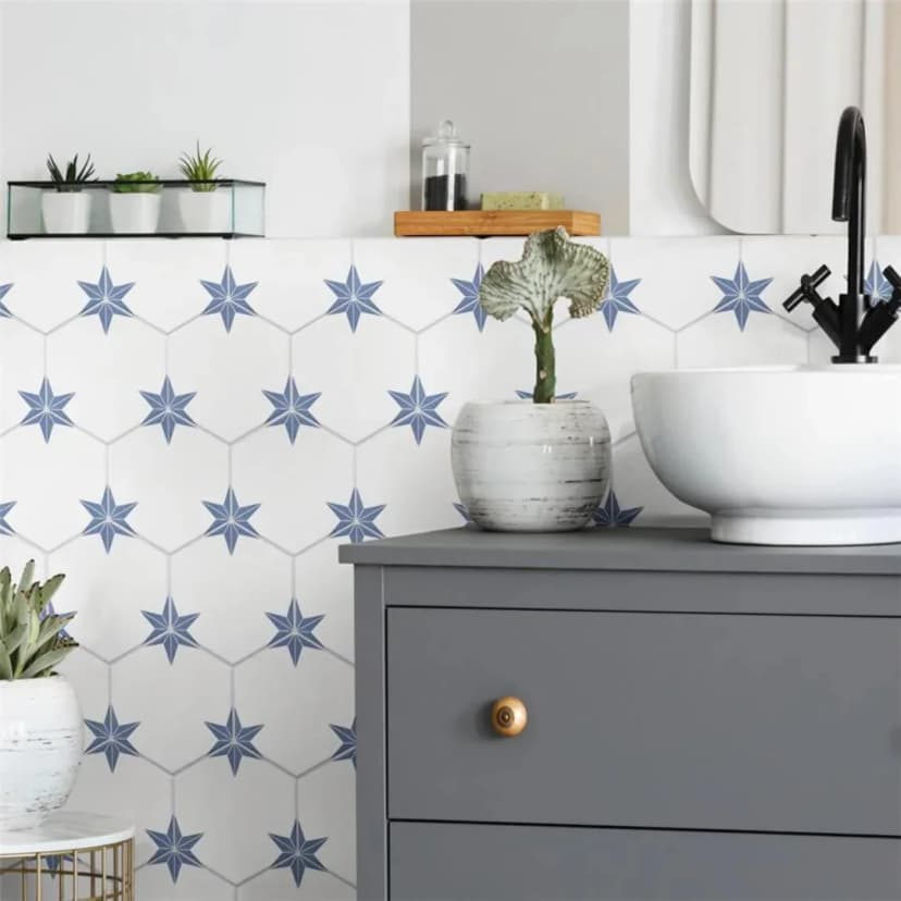 Hex Stella Azul 22x25