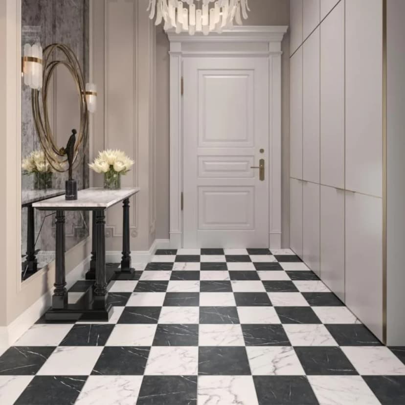 Damasco Marble Bianco Carrara 25x25