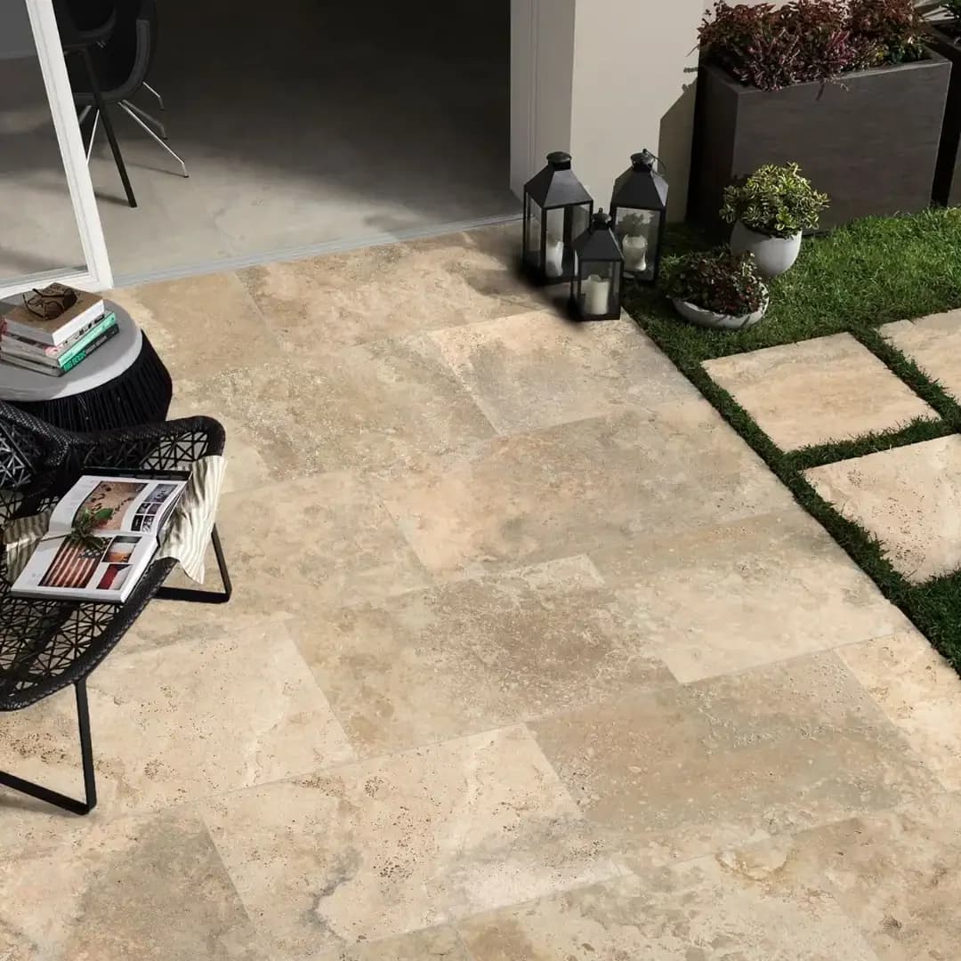 Cross Cut Beige 44x66