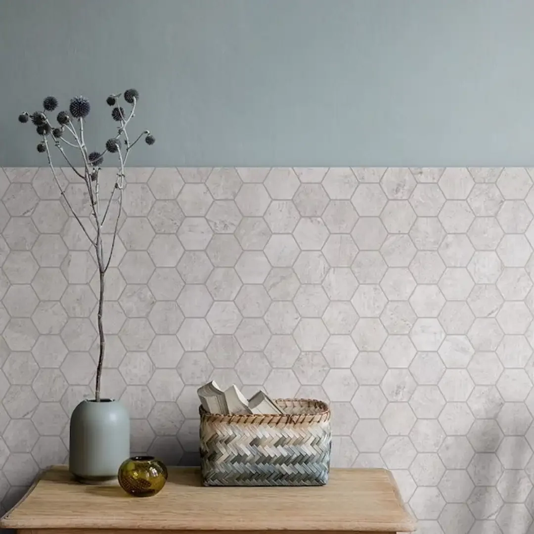 Chamonix Grey Hex Mosaic 30x34