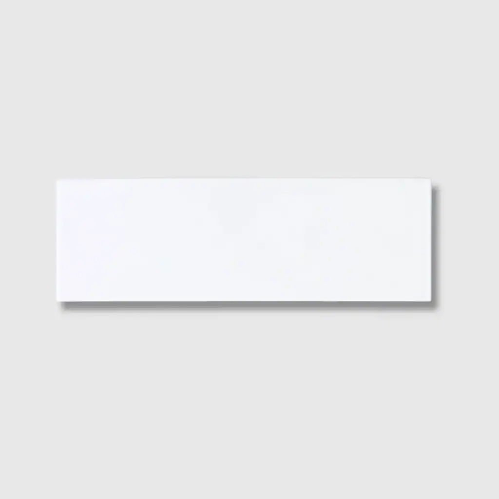 Monocolour Blanco Silk 10x30 tile