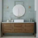 Provence Blue 6.5x40 setting, small-format aqua tile