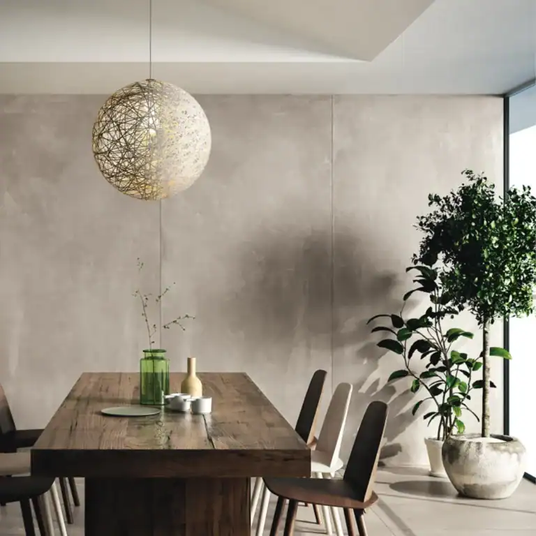 Osaka Mid Grey concrete-effect grey tile kitchen