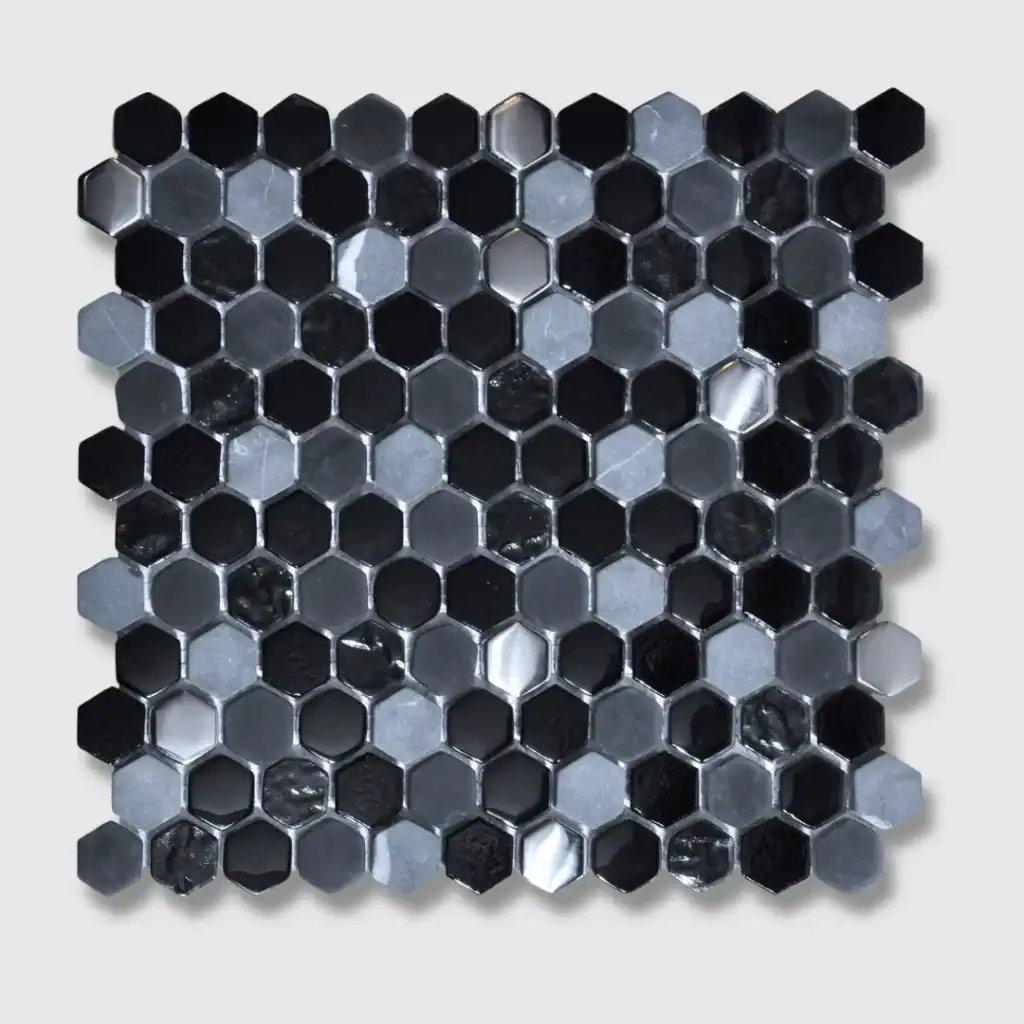 Hexagon Black tile