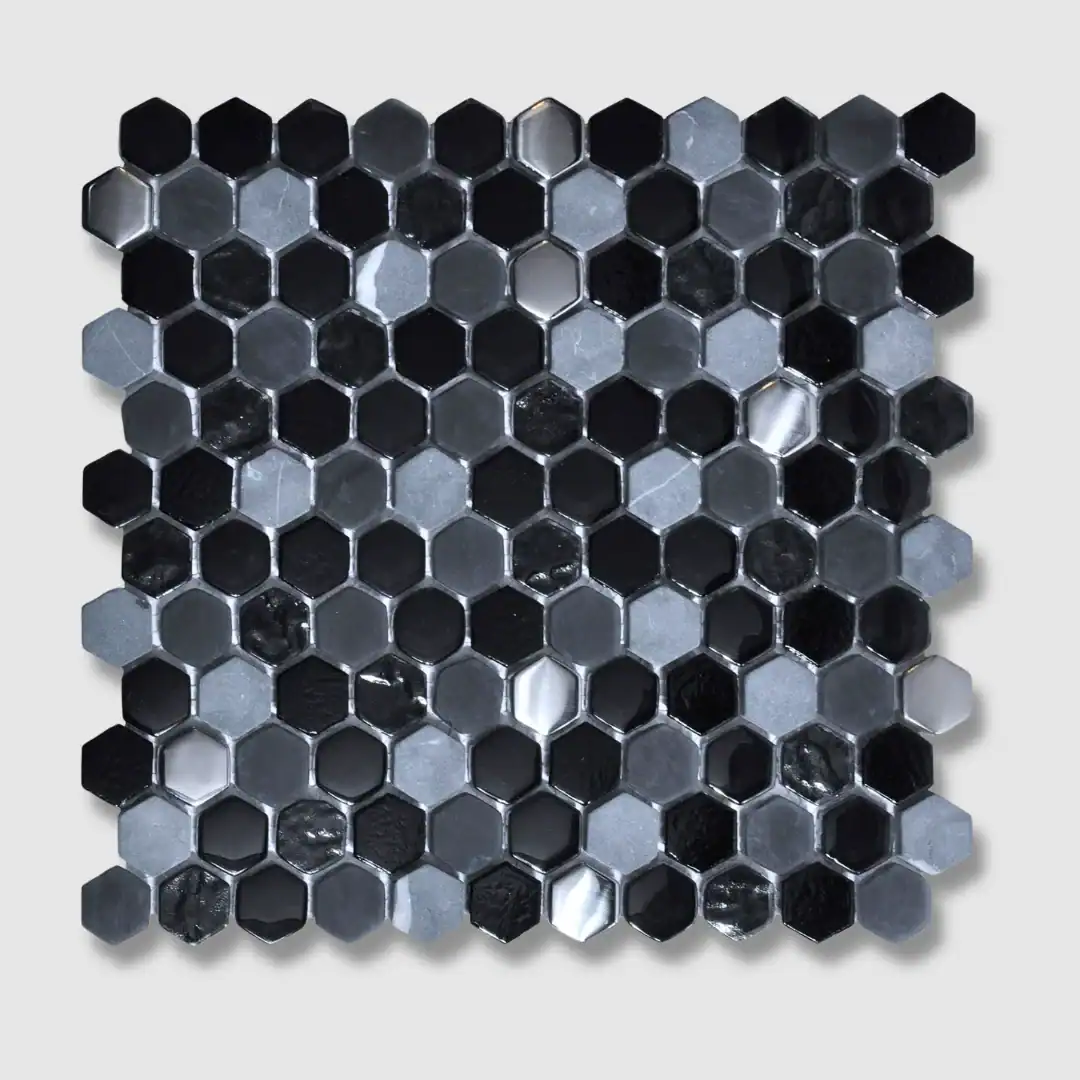 Hexagon Black tile