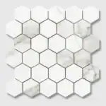 Monarch Hex matt mosaic 30x30 tile Monarch Hex gloss mosaic 30x30 tile
