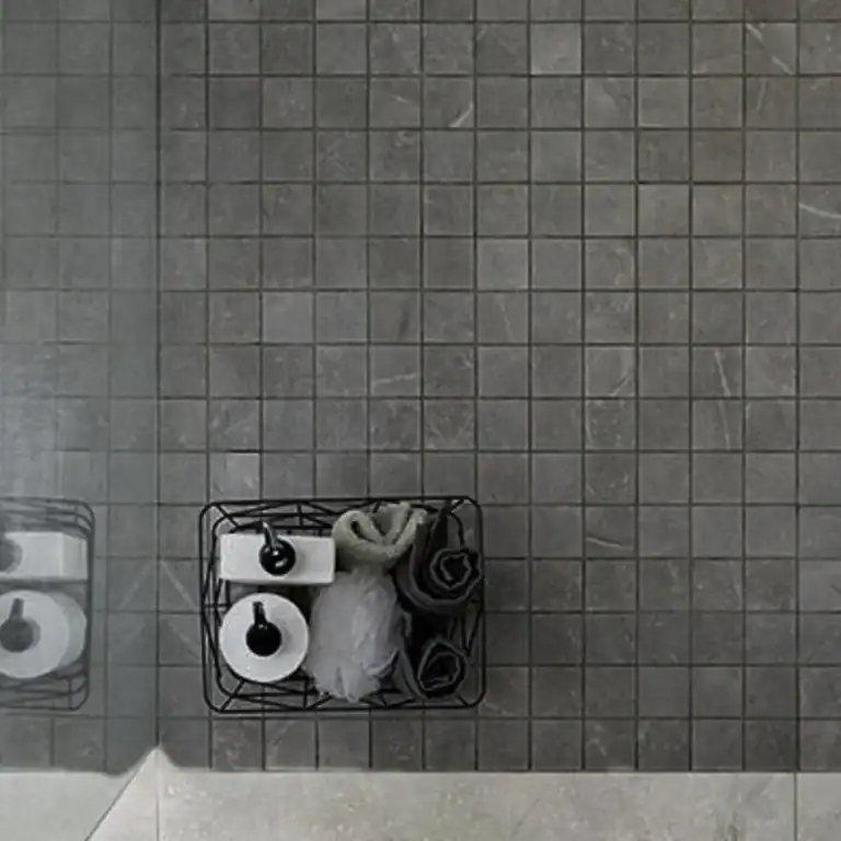 Pietra Savona stonelike mosaic tile grey setting