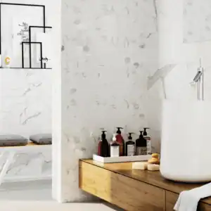 Monarch Hex mosaic polished 30x30 Setting