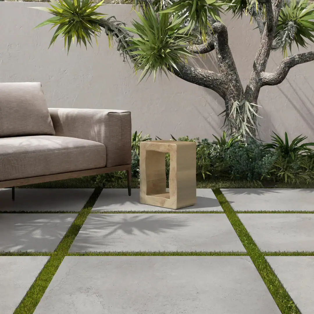 Palma Light Grey tile setting